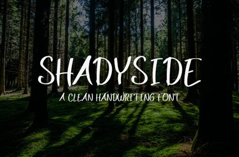 Shadyside Handwriting Font