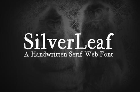 SilverLeaf - A Handwritten Web Font