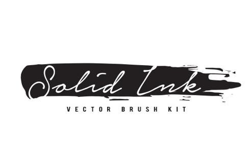 Solid Ink Vector Brushes