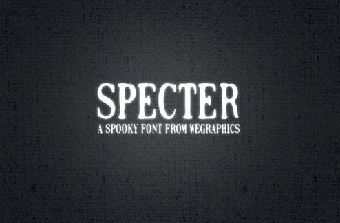 Specter - A Spooky Font Face