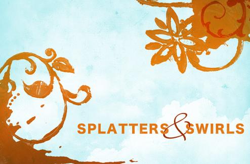 Splatters and Swirls brushes