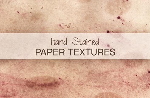 Hand-Stained Paper Textures