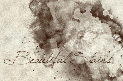 Beautiful Stains Photoshop Brushes