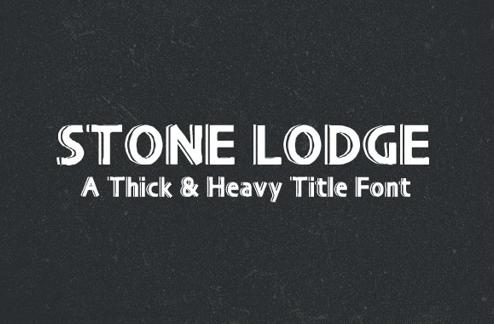Stone Lodge - A Heavy Title Font