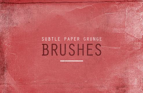 Subtle Paper Grunge Brushes
