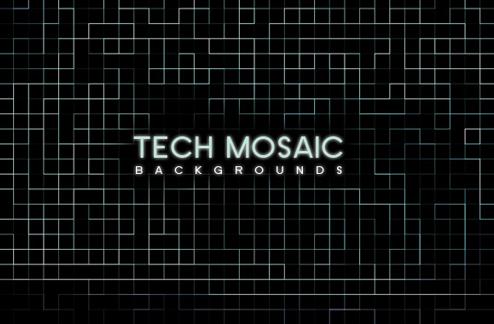 Tech Mosaic Backgrounds