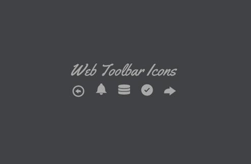 Web Toolbar - Vector Icon Set