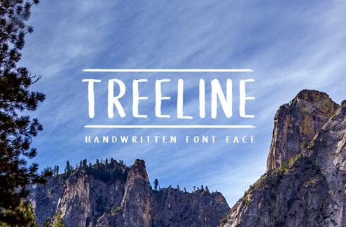 Treeline - Handwritten Font Face