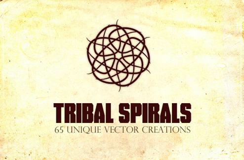 Tribal Spirals - 65 Vector Creations