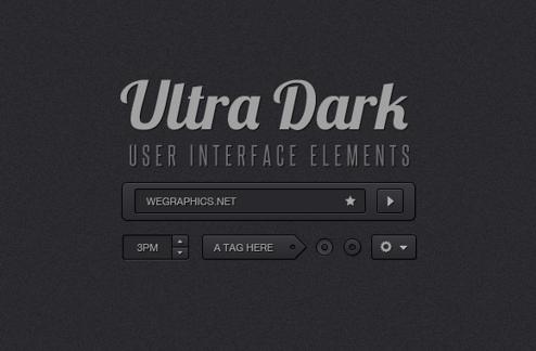 Ultra Dark UI Kit
