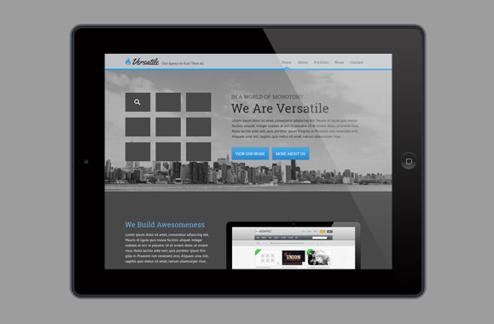 Versatile - A One Page Agency PSD Template