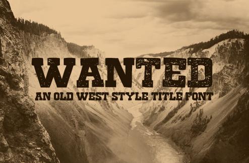 Wanted - A Free Old West Style Title Font