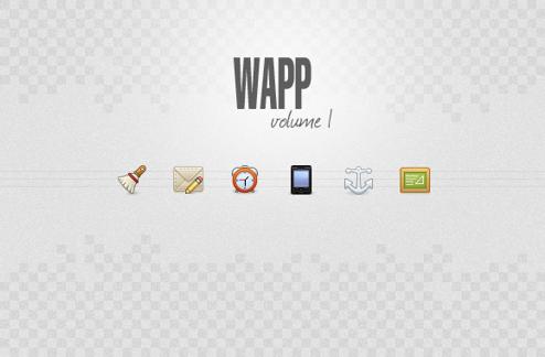Wapp, an icon set for web apps volume1