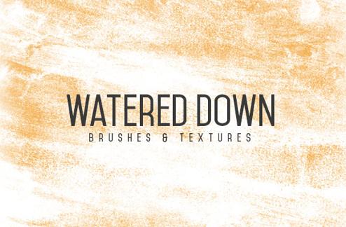 Watered Down Textures and Brushes