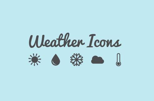 Simple Vector Weather Icons Pack