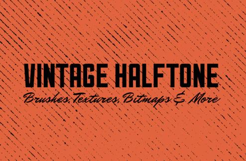 Vintage Halftone - Brushes, Textures and More