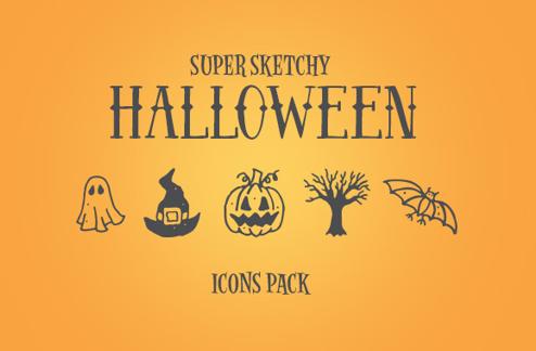 Super Sketchy Halloween Icons