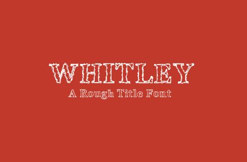Whitely Scribble - A Rough Title Font