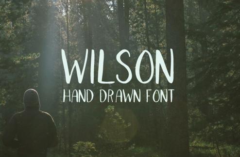 Wilson - Hand Drawn Font