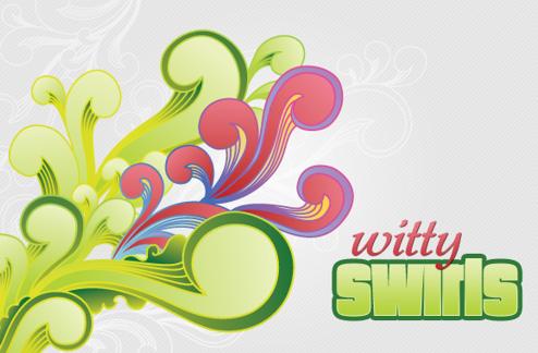 Witty Swirls Vector Set