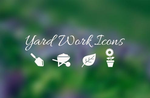 Yard Work Vector Icons