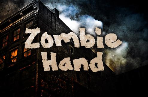 Zombie Hand - Painted Font Face