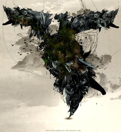 3D renders in modern graphic design