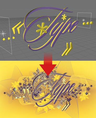 10 Text Effects Tutorials that combine Cinema4D with Photoshop