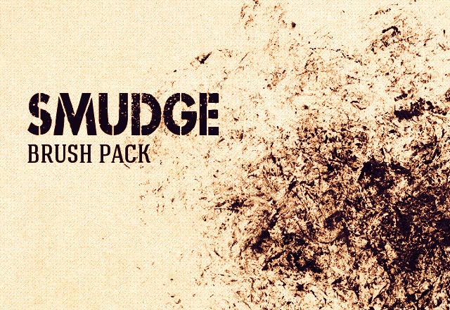 Smudges and Smears Photoshop Brush Set