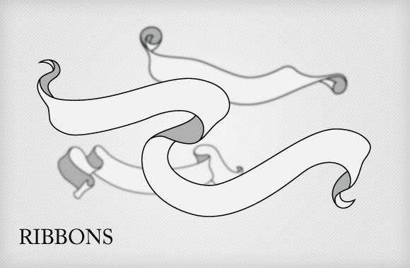 Ribbons Vector set