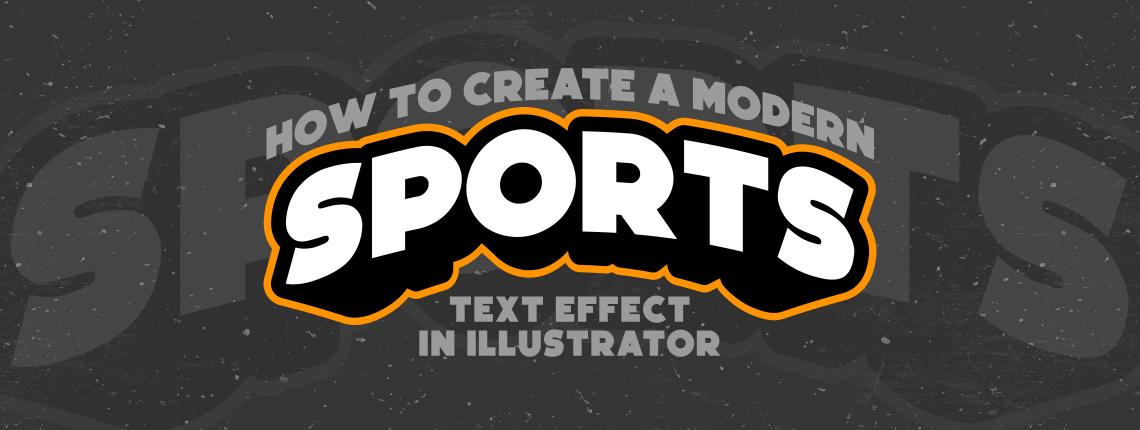 How to Create a Modern Sports Text Effect in Illustrator