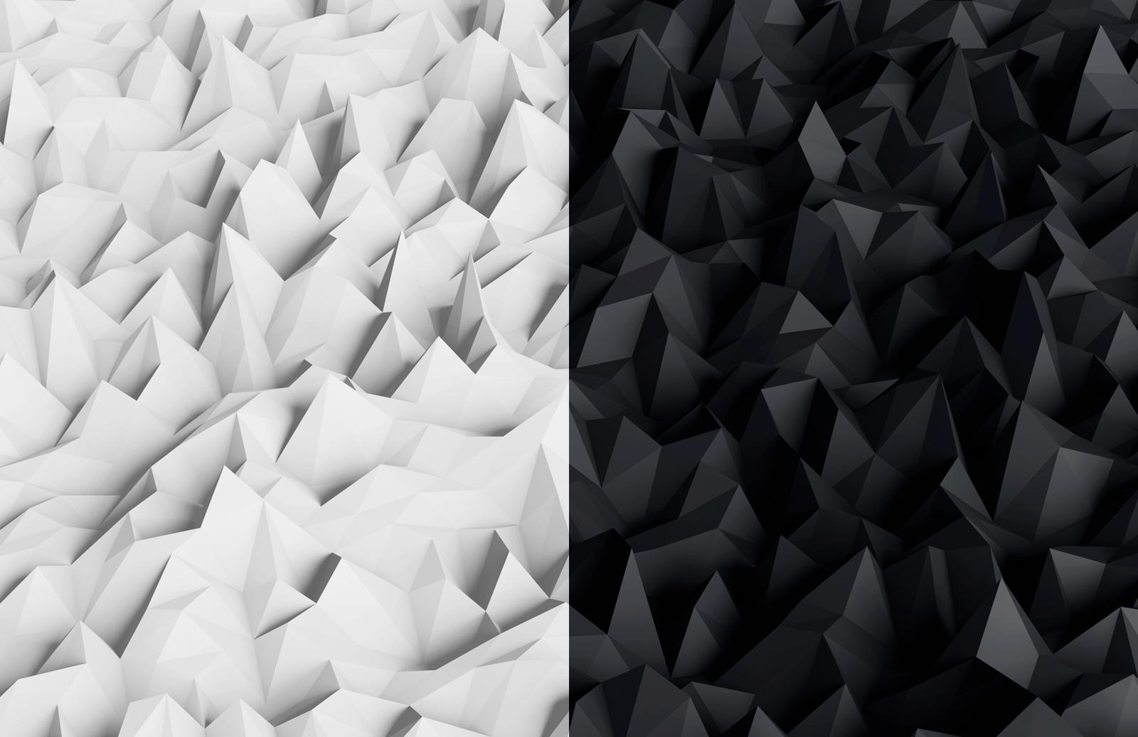 Large 3D Polygonal Backgrounds
