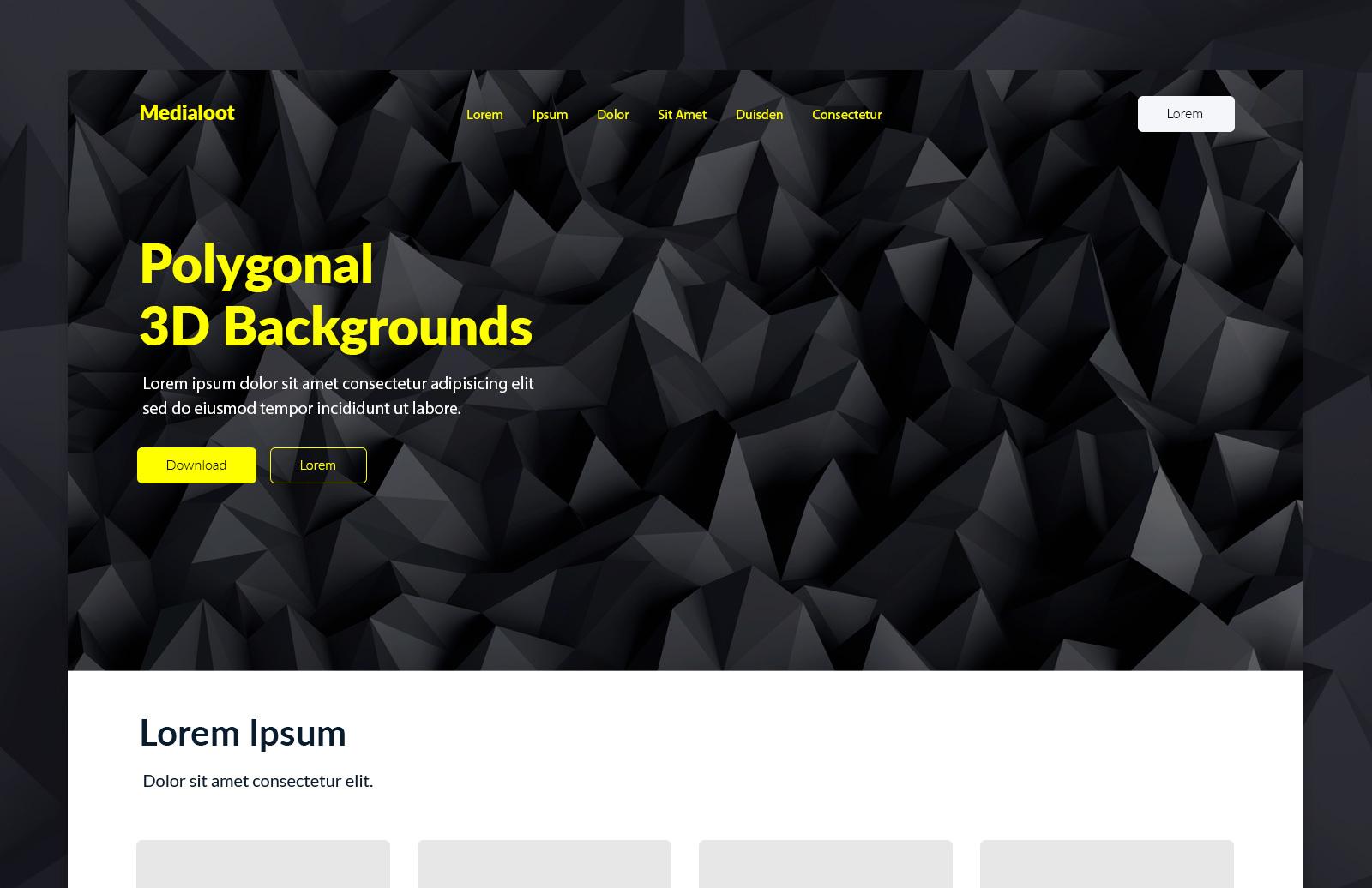 Large 3D Polygonal Backgrounds