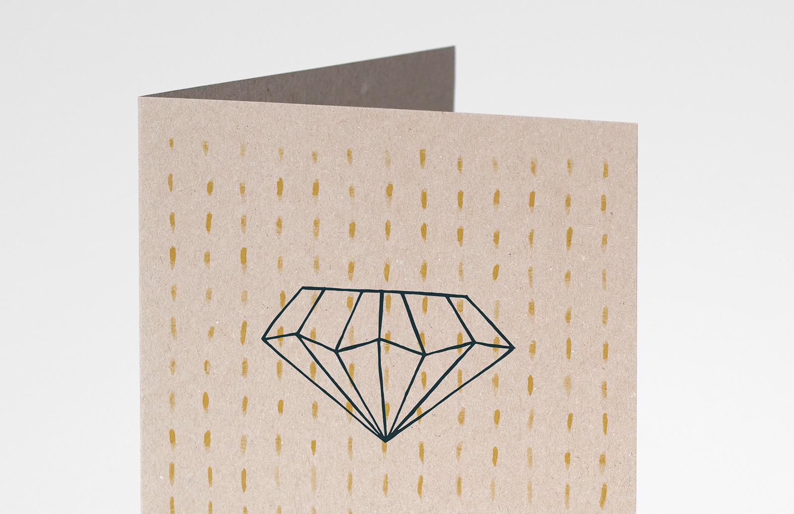 Large Craft Paper Greeting Card Mockup