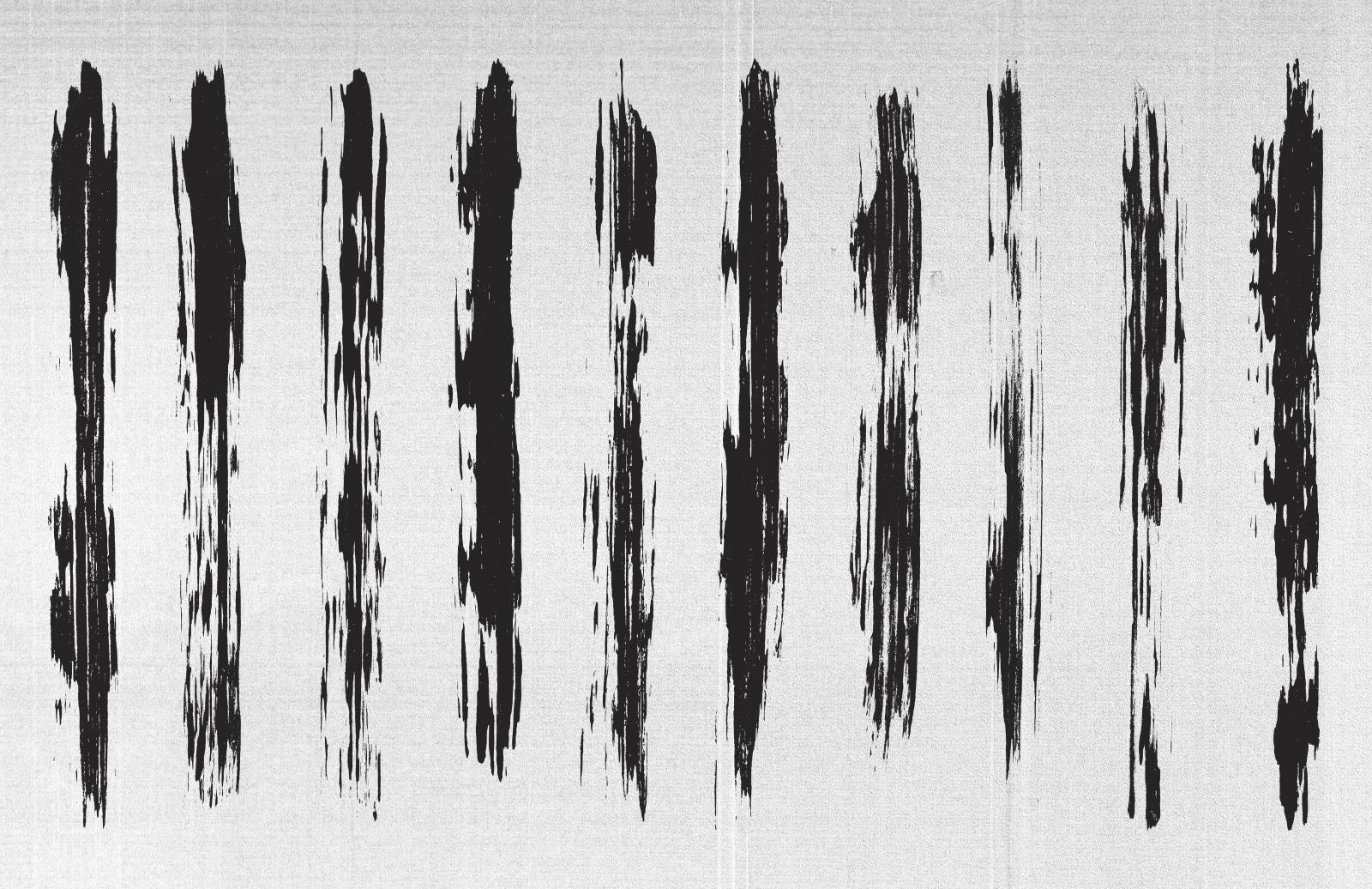 Large Grunge Paint Stripes Vector Brushes