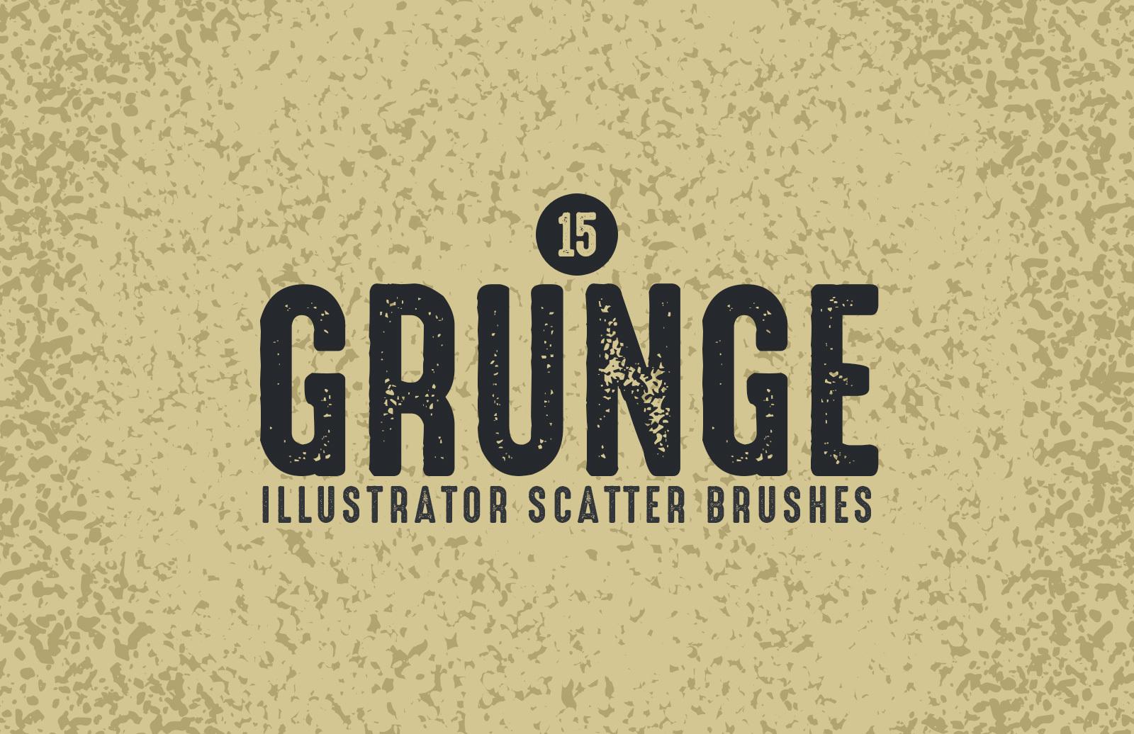 Large Grunge Scatter Brushes