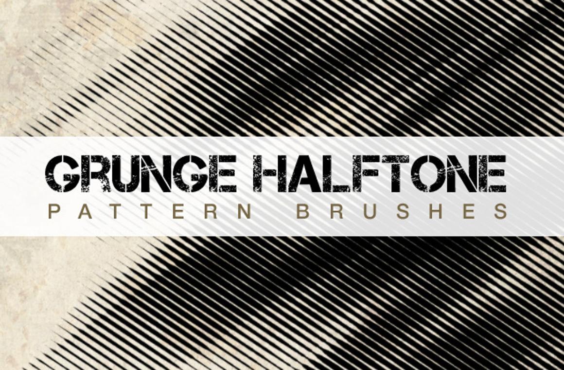 Grunge Halftone Pattern Brushes