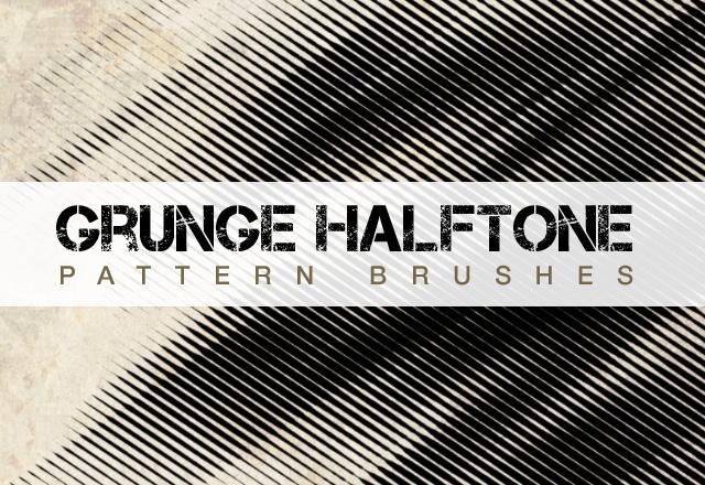 Large Grunge Halftone Pattern Brushes