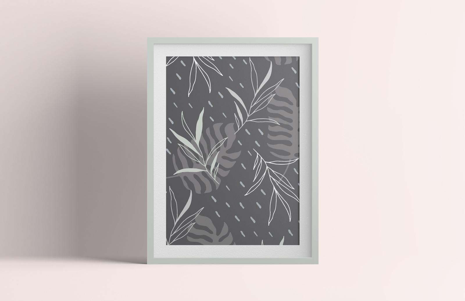 Large Hand Drawn Floral Vector Patterns