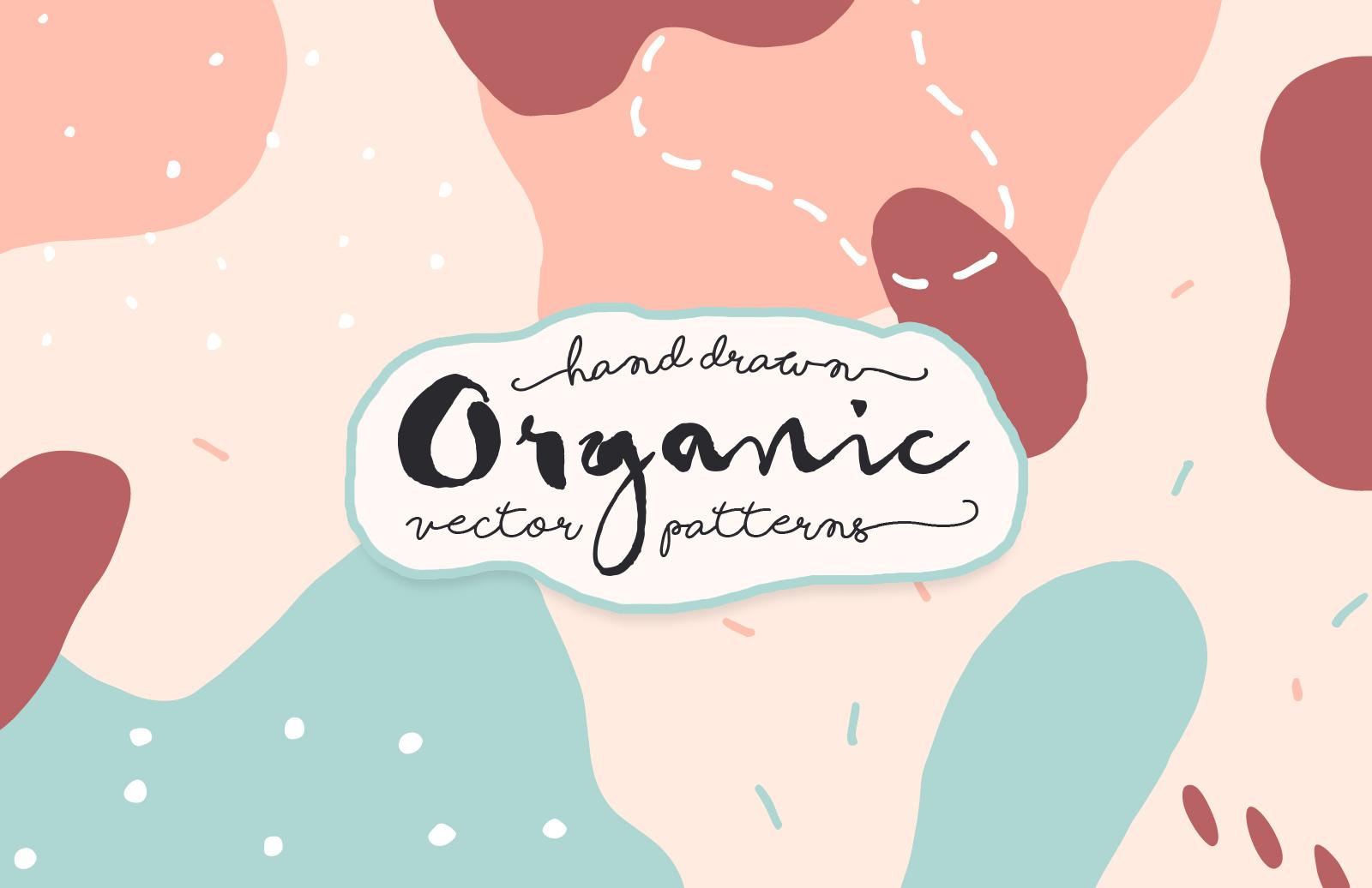 Large Hand Drawn Organic Vector Patterns