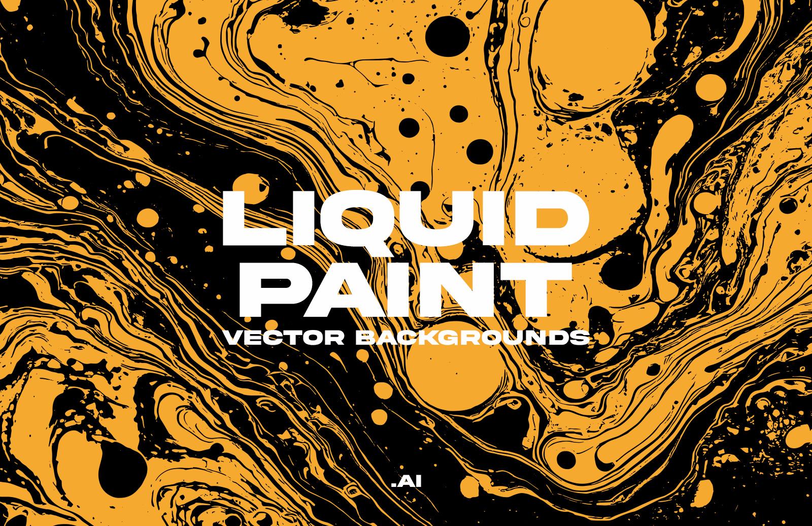 Large Liquid Paint Vector Backgrounds