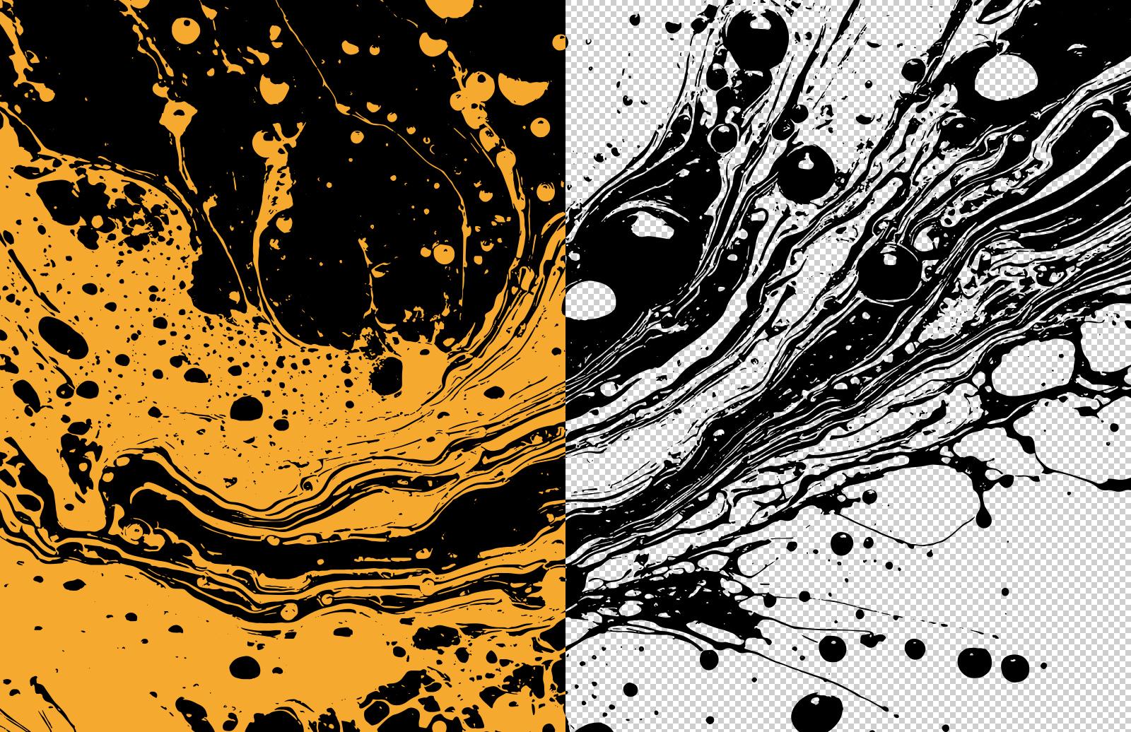 Large Liquid Paint Vector Backgrounds