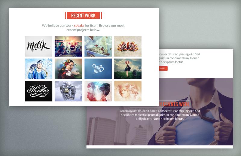 Large Strano: Parallax HTML Template