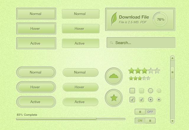 Large Think Green UI Kit