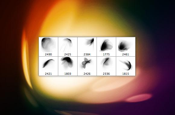 Large Cosmic Light Effects - Photoshop Brush Pack