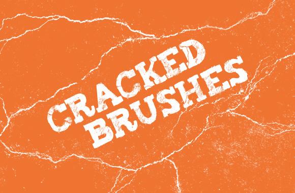 Large Cracked Brushes for Photoshop