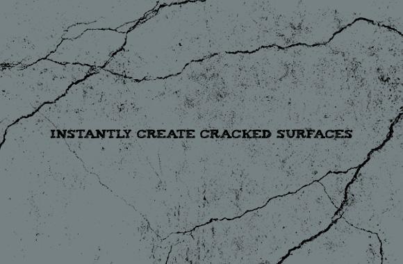 Large Cracked Brushes for Photoshop