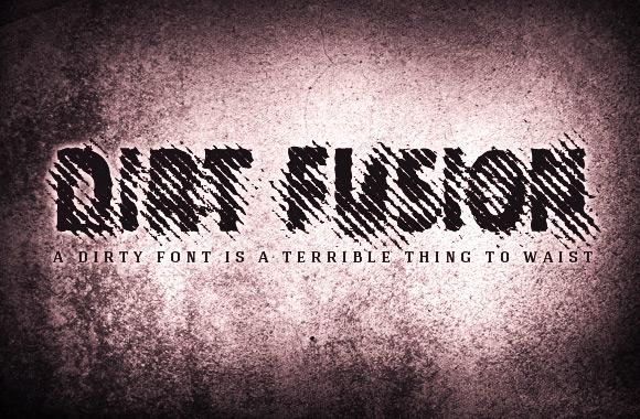Large Dirt Fusion - A Gritty Halftone Font Face