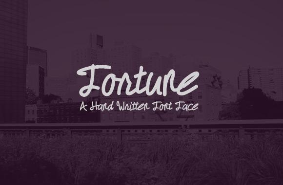 Large Fortune - A Hand Written Font FAce