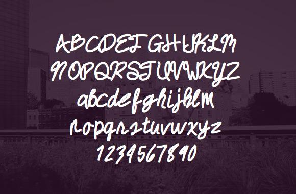 Large Fortune - A Hand Written Font FAce
